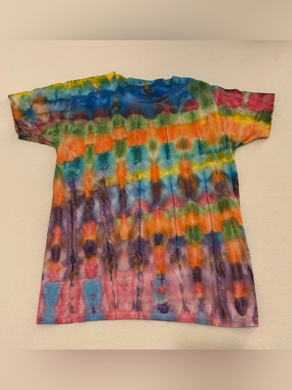 Tie-Dye short sleeve tee t-shirt Multicolor Unisex SIZE BOYS Large L 14-16 14/16